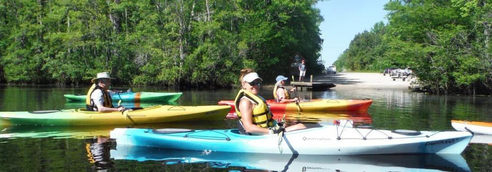 Group of kayakers